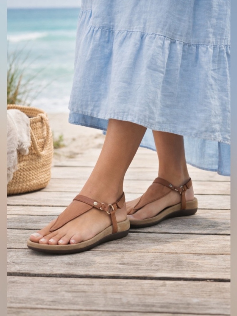 NEW  Vionic Kirra tan sandals size 7.5